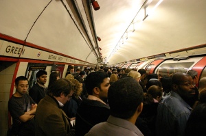 A Crowded Tube Station